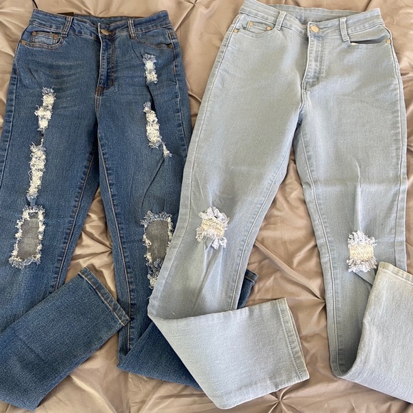 FASHION NOVA HIGHWAIST SKINNY JEAN SET - Picture 1 of 5